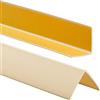 ProfiPVC Profilo Angolare PVC 50x50 mm - Listello di protezione in plastica flessibile - Striscia autoadesiva - Riparo dei profili angolari e bordi, facile da installare - 180cm, Cremoso