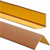 ProfiPVC Profilo Angolare PVC 50x50 mm - Listello di protezione in plastica flessibile - Striscia autoadesiva - Riparo dei profili angolari e bordi, facile da installare - 150cm, Ambra