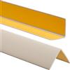 ProfiPVC Profilo Angolare PVC 50x50 mm - Listello di protezione in plastica flessibile - Striscia autoadesiva - Riparo dei profili angolari e bordi, facile da installare - 200cm, Beige
