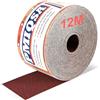 PMIQSA Grana 180 Rotolo Di Carta Vetrata, 70mm X 12 M Rotoli Di Carta Abrasiva All'Ossido Di Alluminio Per Automotive, Levigatura Del Legno, Finitura Di Metalli, Plastica(Rosso)