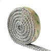 Protalwell Guarnizione per stufa a legna, guarnizione piatta autoadesiva per stufe e caminetti, larghezza 25 mm e spessore 9 mm, nastro in fibra di vetro resistente alle alte temperature, lunghezza 1,8 m