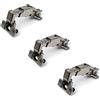 COMFERUT Adelchi Ferrari S.P.A. Cerniera scorrevole da 35 mm, base di apertura 165-170° per porta, 3 pezzi (grezzo, metallo, moderno)