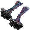 YIXISI 20 Pairs JST SM 4-Pin Plug Maschio a Femmina Cavo EL Cavo Adattatore, 22 AWG JST 4-Pin Adattatore Micro Elettrico Spina Connettore Maschio e Femmina