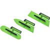Axorafow Raschietto per cemento per muratura e muratura, set di 3 cazzuole in plastica per intonacatura leggera, applicazione di stucco e levigatura, 25 cm, verde