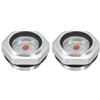 PATIKIL Aria Compressore Olio Mirino Vetro, 2pz G 3/4 Filetto Maschio Alluminio Lega Olio Liquido Livello Indicatore Aria Compressore Parti con O-ring