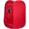 LANTUS Sauna da Casa, Portatile con Generatore di Vapore, Sauna a Vapore con Telecomando, 9 Livelli di Temperatura e 9 Timer, Sauna con Sedia Pieghevole,80 * 80 * 135 cm (Rosso)