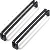 SYZOW 6 Pezzi Nero Cabinet Pulls 256mm Hole Centers Kitchen Cabinet Maniglie Lega di Zinco Vintage Cassetto Pulls