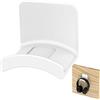 Cozycase Universale Supporto Casco Adhesif Gancio Casco per Desktop, TPU Supporto per Casco Appendere Caschi per la maggior parte dei Caschi e Controller, (1 pezzo, Bianco)