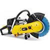 MSW Motor Technics MSW Tagliatrice Termica Dischitrice Sega Circolare Per Cemento Asfalto Pietra Acqua Di Pavimento Motosega Materiali Disco TS-2500 (2.500 W, 4.400 giri/min, ø 300 mm, Profondità Di Taglio 100 mm