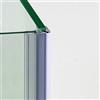 Glass Com S.r.l. Coppia Guarnizione Magnetica Box Doccia Angolo 220cm Vetro 6mm | GMVA6/8