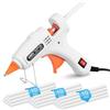 Ainiv Pistola per Colla a Caldo, 30W Mini Pistola a Caldo Professionale, Pistola Colla a Caldo con 30 Pz 7mm*150mm Colla Stick di Colla, per Arte DIY a Scuola, Riparazioni, Artigianato, Hobby-Bianco