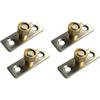 tooloflife 4 pezzi guida per porta scorrevole, localizzatore fermaporta con rotella guida diametro 12mm per porta armadio casa pavimento