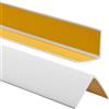 ProfiPVC Profilo Angolare PVC 50x50 mm - Listello di protezione in plastica flessibile - Striscia autoadesiva - Riparo dei profili angolari e bordi, facile da installare - 200cm, Grigio Chiaro