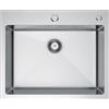 MELANSTAR Lavello Cucina 1 Vasca con Set di Drenaggio, Lavabo Cucina con 2 Fori, Acciaio Inox (Acciaio inossidabile, 55 * 45)