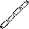 Lumonic 2m Catena V4A in acciaio inox | 6mm | A lungo raggio | Inossidabile + resistente all'acqua di mare | Catena antipioggia, cesto sospeso, catena a sbarramento