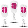 LUIRSAY 3 x AAM0049 Telecomando Cancello e Garage - Compatibile SCS Sentinel - 433,92 MHz - 4 Canali - Codice Segreto Rotante & Portata Lunga - Rosa