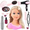 Bayer Design 90088BT Charlene Super Model Testa per Trucco e Acconciature, Accessori per Capelli, Trucchi e asciugacapelli con rumori e Vento, per Giochi creativi, dai 3 Anni