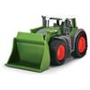 Dickie Toys Fendt Shovel Tractor - 1:36 Trattore giocattolo con ruota libera, pala mobile e gancio di traino - 16,5 cm