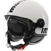 MOMO Design MOMODESIGN - FGTR CLASSIC E2206, Casco Moto Jet, Casco Jet Omologato ECE, Casco Jet Aperto Scooter, Uomo e Donna, Leggero con Visiera, Bianco Nero, M
