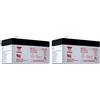 Yuasa Batteria 12V 1.2AH (Confezione da 2)