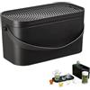 MNJVCFDS Lavatrice elettriche del vetro, lavatrice automatica della tazza del desktop con vassoio & Maniglia, Serbatoio Acqua 2.6l +3.5l, Pulizia profonda a 360°, Separazione Tè e Acqua, Ricaricabile, per