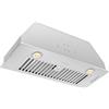 Hauslane Getue Hauslane | Chef Series Range Hood: R100 30 Built-in/Recessed Stove Hood | Compact Stainless Steel | 3 Speed Kitchen Exhaust Fan with Light | Dishwasher-Safe Baffle Filter | 6 Duct
