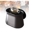 MNJVCFDS Lavatrice per bicchieri da caffè desktop, lavatrice automatica per tazze desktop da 1,7 l con canale di scarico fognario indipendente, risciacquare rapido 2s, versare facilmente, per bar coffee shop