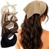 SSIMIDAPT Fascia Capelli Triangolare, Boho Foulard Triangolari da Donna, Bandana per Capelli, Bandana Triangolare, Adatti a Donne e Ragazze con Capelli Lunghi, Corti, Lisci e Ricci (B)