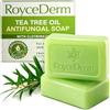 RoyceDerm Tea Tree Cleansing Bar Soap - Detergente rinfrescante per corpo e viso per pelli grasse e soggette a sudore, sensazione di pulizia profonda, schiuma rapida, formula ispirata alle piante