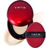 TIRTIR Mask Fit Red Cushion Foundation, Fondotinta In Formato Mini, A Copertura Totale, Leggero, Aderente Alla Pelle, Satinato, Finitura Lucida, Costruibile (0,15 Fl Oz), Colore: Avorio Chiaro 13N