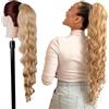 Ser Mulher Coda Di Cavallo Extension VANESSA, Capelli Ondulati, 70 cm (K16 Natural Blonde)