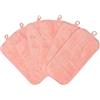 BloomSesame Salviette per rimozione del trucco per viso, occhi, labbra - Salviettine struccanti riutilizzabili, in microfibra morbida, per pulizia del viso, 15 x 30 cm, confezione da 6 (corallo)