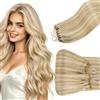 Hetto extension Microring Biondo Medio & Chiaro Highlights 30cm 50Ciocche