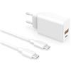 Superer Caricabatterie Rapido PD 30W Compatibile con Sony Xperia 1/10/5 VII VI V IV III II Smartphone - Caricatore di Alimentatoree 30 Watt con cavo di ricarica da 1,8 m
