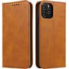 Mixroom - Custodia Cover Case a Libro Arancione per iPhone 12 PRO Max con Stand in Ecopelle Chiusura Magnetica Formato Portafoglio Parte Interna in TPU Morbida con Bordi Piatti