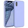 kwmobile Custodia Compatibile con Apple iPhone XS Cover - Back Case per Smartphone in Silicone TPU - Protezione Gommata - lavanda pastello
