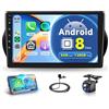 Rimoody 8 Core 6G+128G Android Autoradio per FIAT Fiorino/Qubo/Citroen Nemo/Peugeot Bipper 2008-2017 Wireless Carplay Android Auto 10 Pollici Radio GPS Navi WiFi Bluetooth FM/RDS/DSP EQ Telecamera Posteriore