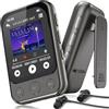 ODEJOI 32GB Lettore MP3 Bluetooth 5.3 con Clip e Altoparlante, Lettore Musicale Sportivo con Touchscreen e Tasti, Controllo Volume Indipendente, Radio FM, Registrazione Vocale, Espandibile fino a 128GB