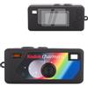 Rieibi Custodia in silicone per portachiavi Kodak CHARMERA per fotocamera digitale, mini portachiavi Kodak, custodia in silicone con 2 pellicole protettive, leggera, antigraffio, colore nero