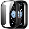 FDHYFGDY Custodia per Xiaomi Redmi Watch 5 Lite Cover, custodia protettiva per PC a tutto tondo con protezione per lo schermo, pellicola protettiva compatibile con Redmi Watch 5 Lite - nera