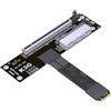 JMT ADT-K43SG-BK Adattatore scheda grafica PCIe 5.0 X16 a M.2 NVMe compatibile con docking station serie RTX50 RX90 (K43SG-BK-30 cm)