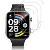 Funrae TPU Pellicola Protettiva Compatibile per Xiaomi Redmi Watch 6 [4 PCS], Senza Bolle [Anti Graffi] Trasparente Ultra HD Protezione Schermo Protettivo Facile con Kit D'Installazione