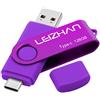 leizhan Chiavetta USB Tipo C 128GB,Flash Drive USB 3.0 OTG Memory Stick per Huawei Samsung Telefono Android Tablet PC-Porpora