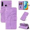LACAE Cover a Libro per Huawei P30 Lite | Custodia Flip in Pelle PU, Porta Carte, Chiusura Magnetica, Funzione Supporto, Case, Purple
