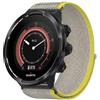 GIOPUEY 24mm Cinturini Compatibile con SUUNTO 9 BARO, Cinturino in Morbido Nylon Intrecciato [Unisex] [Traspirante] - Yellow