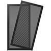 MoKo Filtro antipolvere per ventola di raffreddamento del computer, 120 x 240 mm, telaio magnetico, per PC con struttura magnetica, filtro antipolvere in PVC, colore: nero
