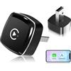 Ezonetronics 2-in-1 Adattatore CarPlay Wireless, Adattatore Android Auto Wireless | USB/Type-C senza fili, Plug & Play, Connessione Veloce e Stabile senza Ritardi, Compatibile con iOS 10+ e Android 11+