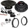 EvoTuning Kit Casse Altoparlanti Posteriori per Fiat Panda 2° Serie 169 dal 2003 al 2011 200W compatibile con Renegade RX6.2C Set 2 woofer 2 Tweeter Anelli Griglie Cavi Adattatori (NO plug and play)