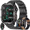 MYSHUN Smartwatch Donna Chiamata Bluetooth e Risposta Vivavoce Smart Watch Contapassi Cardiofrequenzimetro Sonno 123 Modalità Sport Notifiche Messaggi Orologio Fitness Tracker per Android iOS (Marrone)