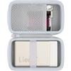 Khanka Custodia per Liene Pearl N200 Pro Mini Stampante Fotografica Portatile, Borsa Rigida da Viaggio per Liene Pearl N200 Pro Stampante e Cartucce, Solo Custodia (Bianco)